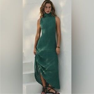 NWT FREE PEOPLE HARLEY SWEATER MAXI DRESS FROSTY SPRUCE